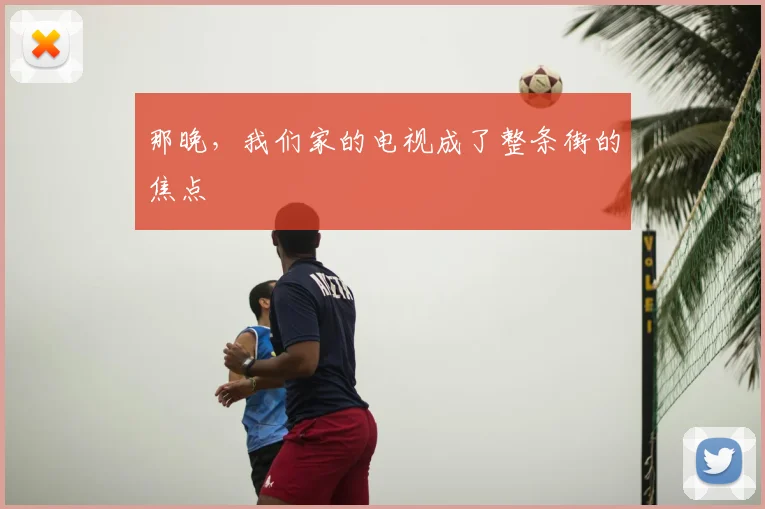 那晚，我们家的电视成了整条街的焦点
