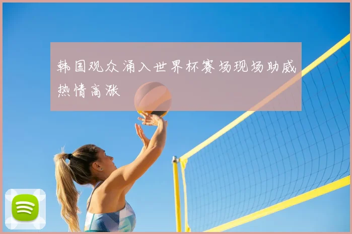 韩国观众涌入世界杯赛场现场助威热情高涨